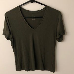 Olive green short sleeve T-shirt